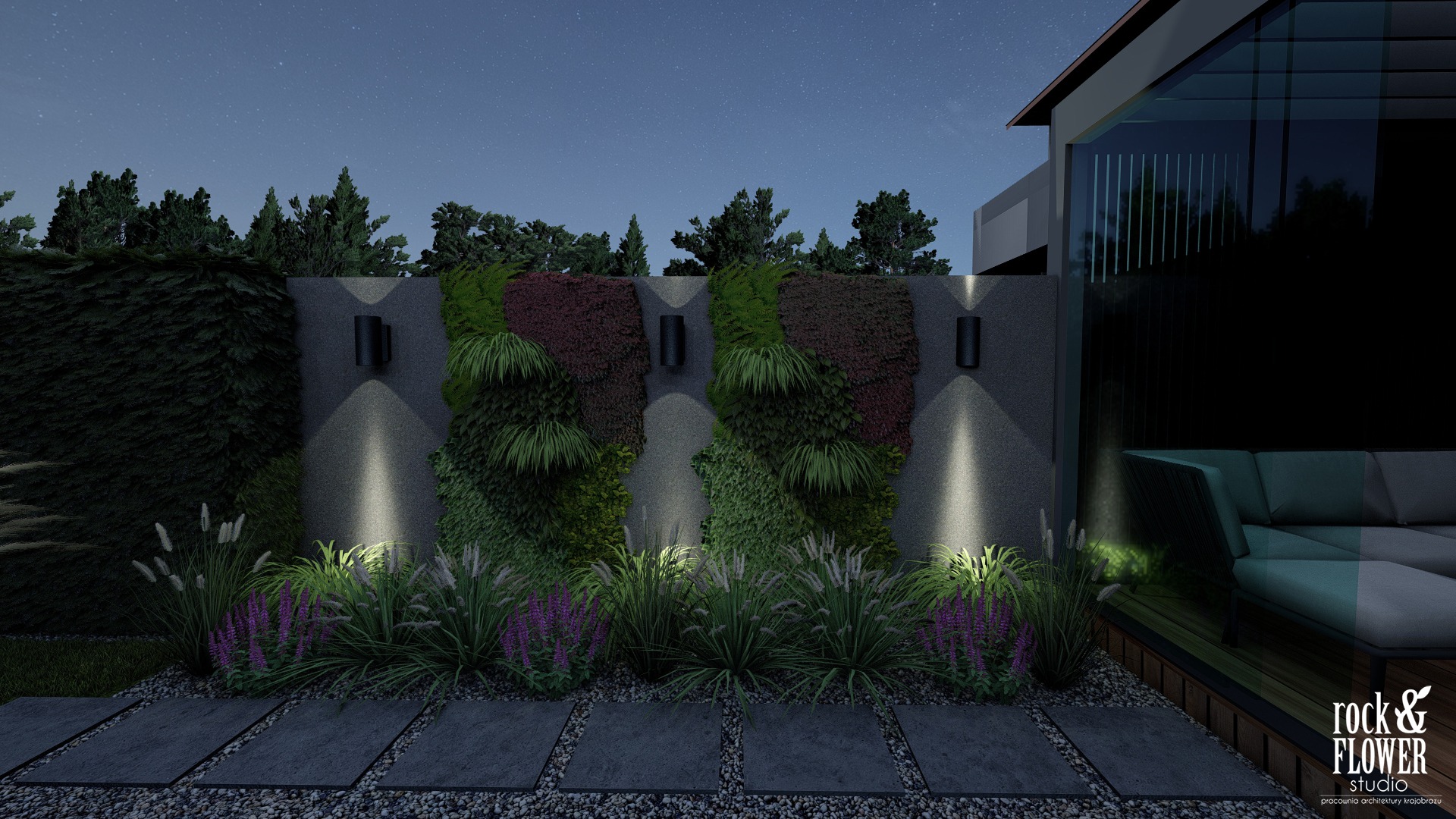 ogród do wypoczynku