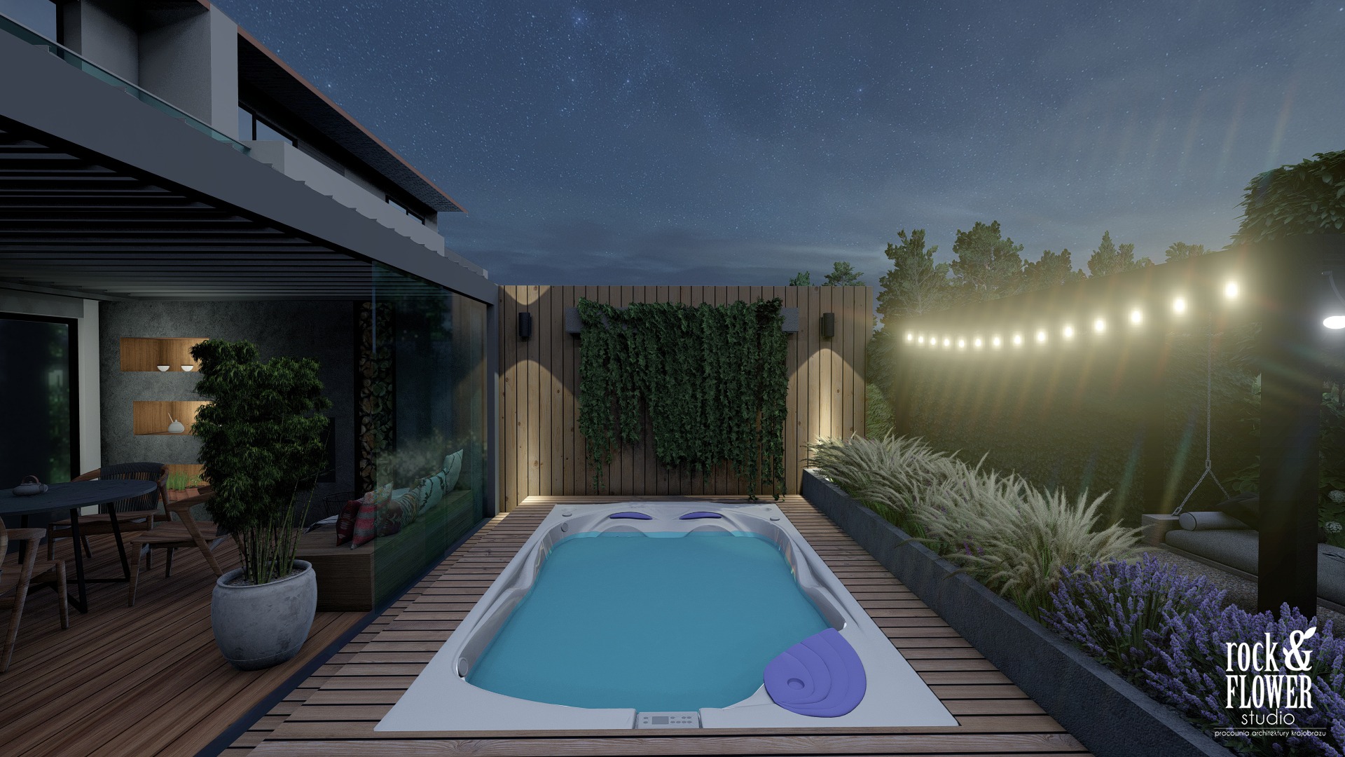 ogród do wypoczynku