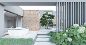ogród minimalistyczny, ogród z basenem, jacuzzi w ogrodzie, nowoczesne jacuzzi, strefa spa w ogrodzie, element wodny w ogrodzie, woda w ogrodzie minimalistycznym, mininalizm w ogrodzie, trawy w ogrodzie, beton w ogrodzie, płyty betonowe w ogrodzie, ścianki betonowe w ogrodzie, elementy drewna w ogrodzie, beton architektoniczny, projektowanie ogrodów, projekt ogrodu minimalistycznego, projekt ogrodu nowoczesnego, projektowanie nowoczesnych ogrodów, projektowanie ogrodów poznań